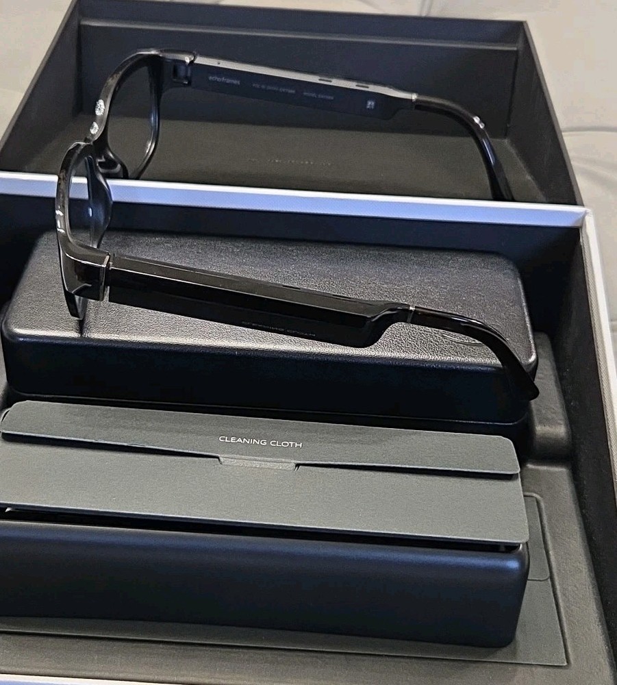 Amazon Echo Frames 1st Generation New Open Box Black Rectangle Smart Glasses