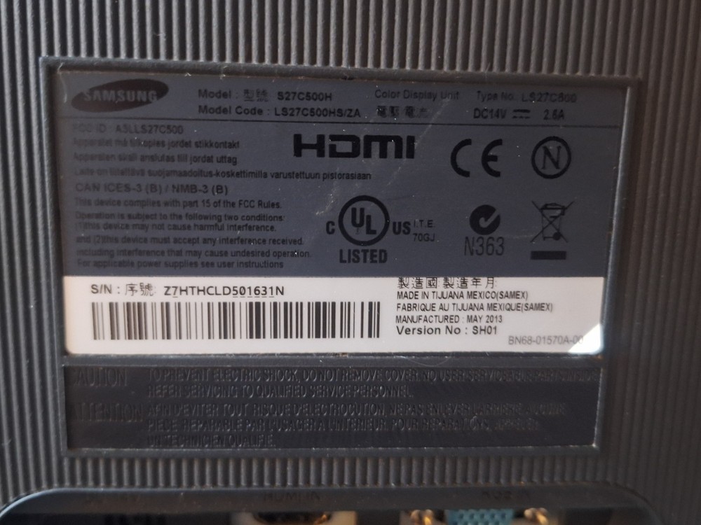 Samsung LS27C500 27" Lit Screen