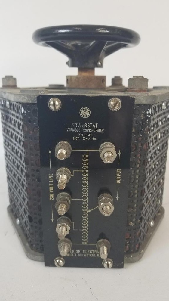 Superior Electronics Powerstat Variable Transformer Type S649 230V 9 AMP
