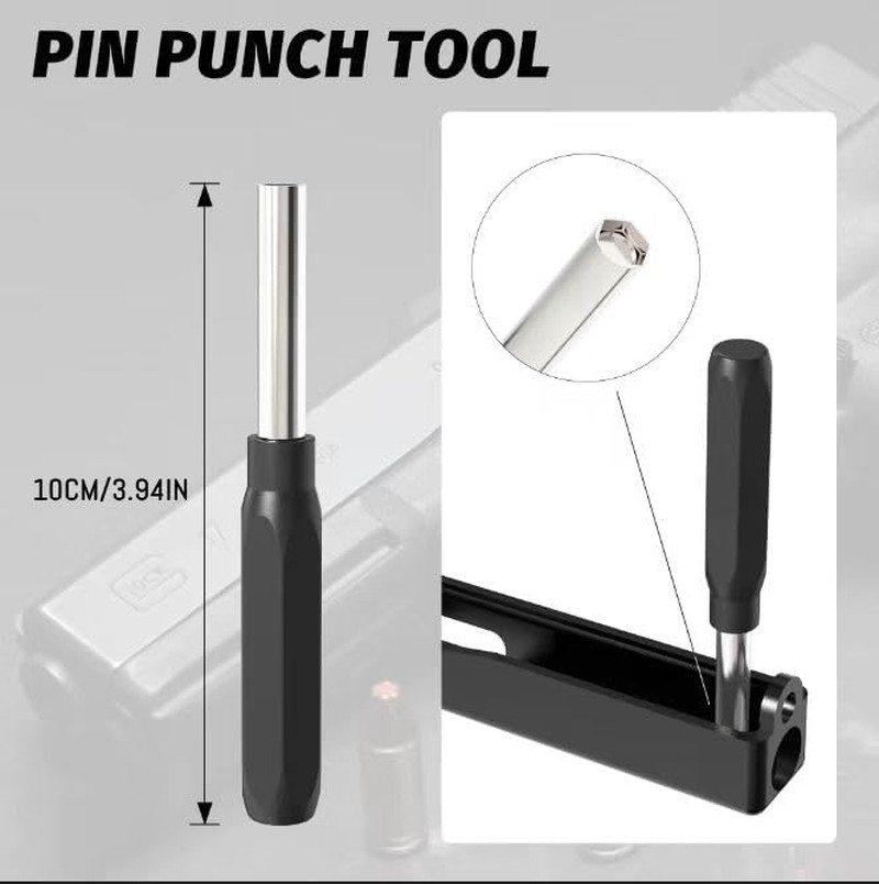 Universal Tool Kit with Front Sight Tool, Magazine Disassembly Tool and Pin Punc