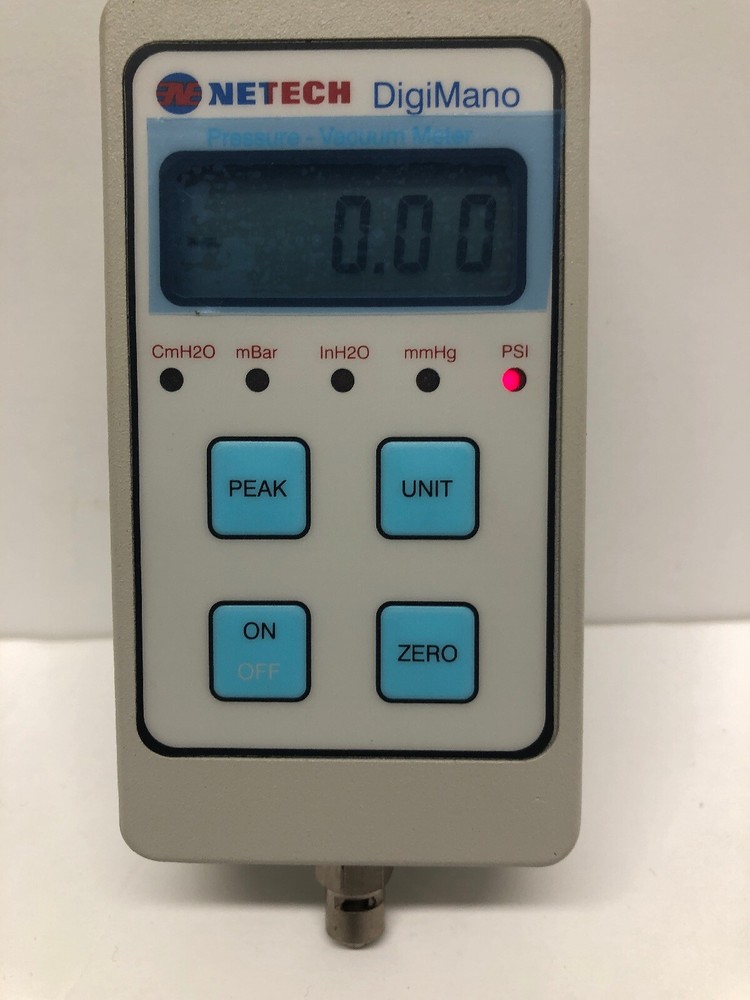 NETECH DIGIMANO PRESSURE / VACUUM METER 220-2CMH20