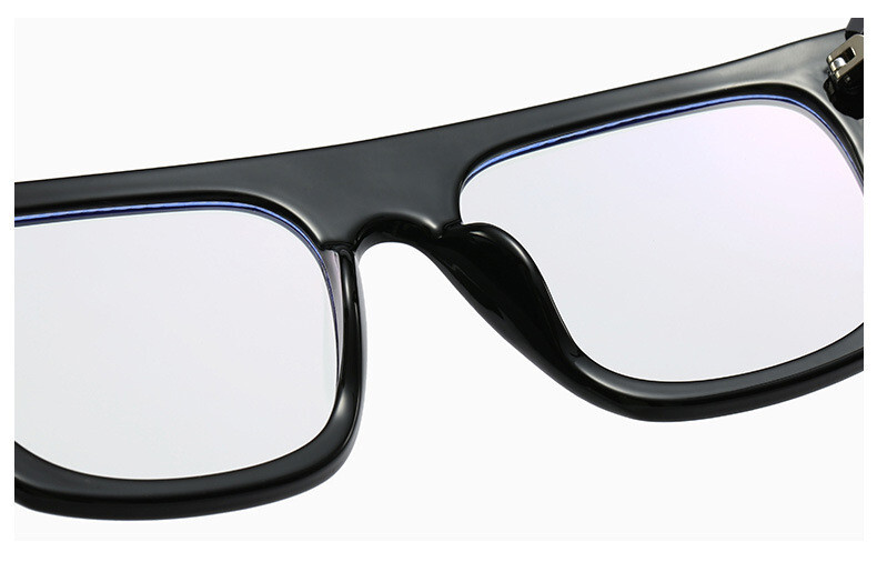 Oversize Anti blue ray Reading glasses Fashion Flat top Square Frames for Reader