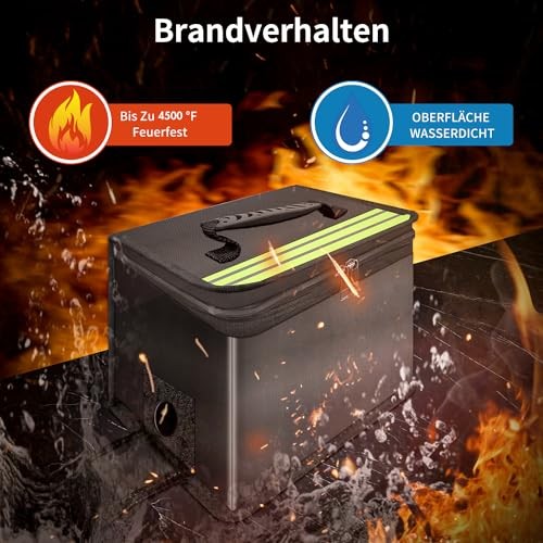 Lipo Safe Bag Fireproof, Improved Six Layers, Fire Resistant to 2000 °C –