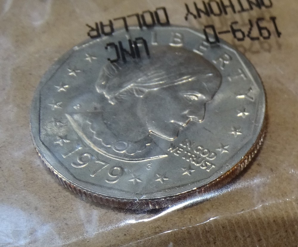 Susan B. Anthony Dollar Coins (P. D. & S.) First Year Set Uncirculated
