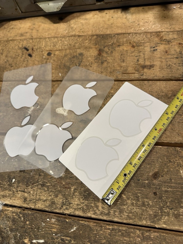 Apple Stickers - White - From iPhone 📱 Sticker 2 Pack OEM Apple