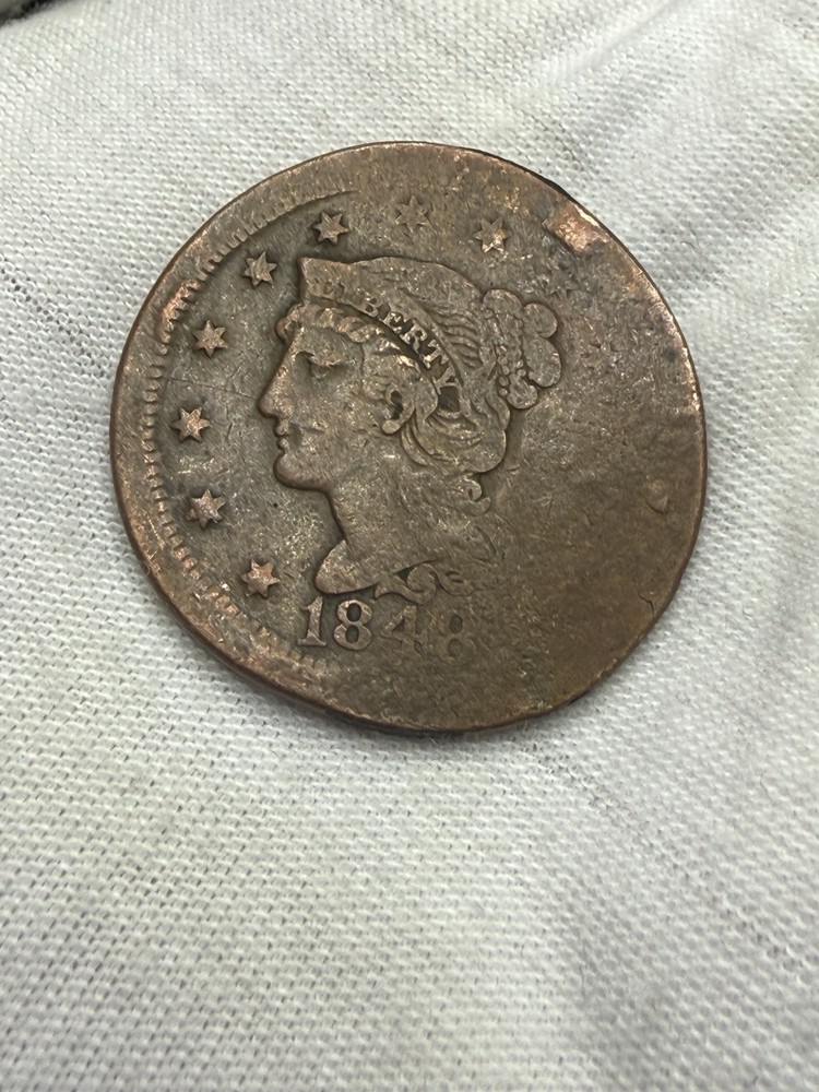 1848 Large Cent ~Damaged / K113
