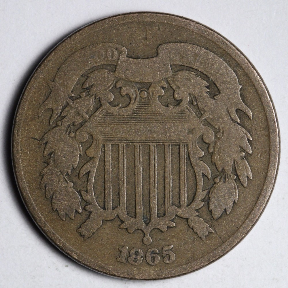 1865 Two Cent Piece FINE E228 YUCN