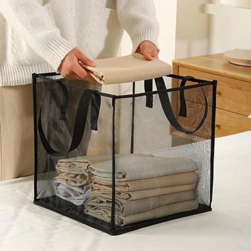 4 Pack Popup Laundry Hamper, Small Collapsible Mesh 4Pcs Single-layer White
