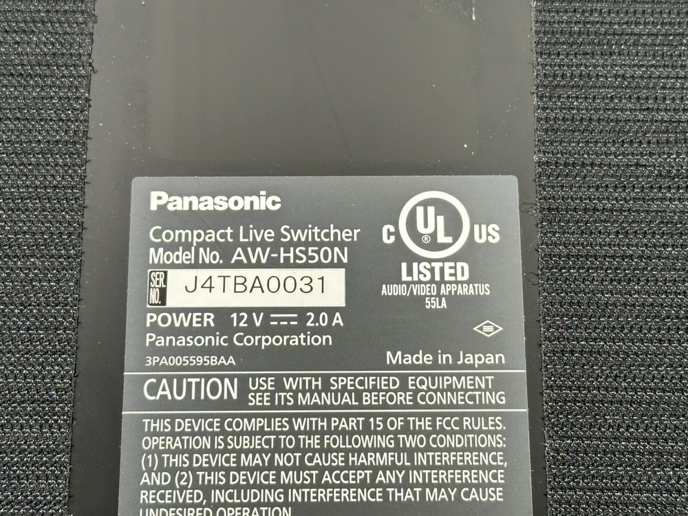 Panasonic AW-HS50 Compact HD/SD Live Video Switcher
