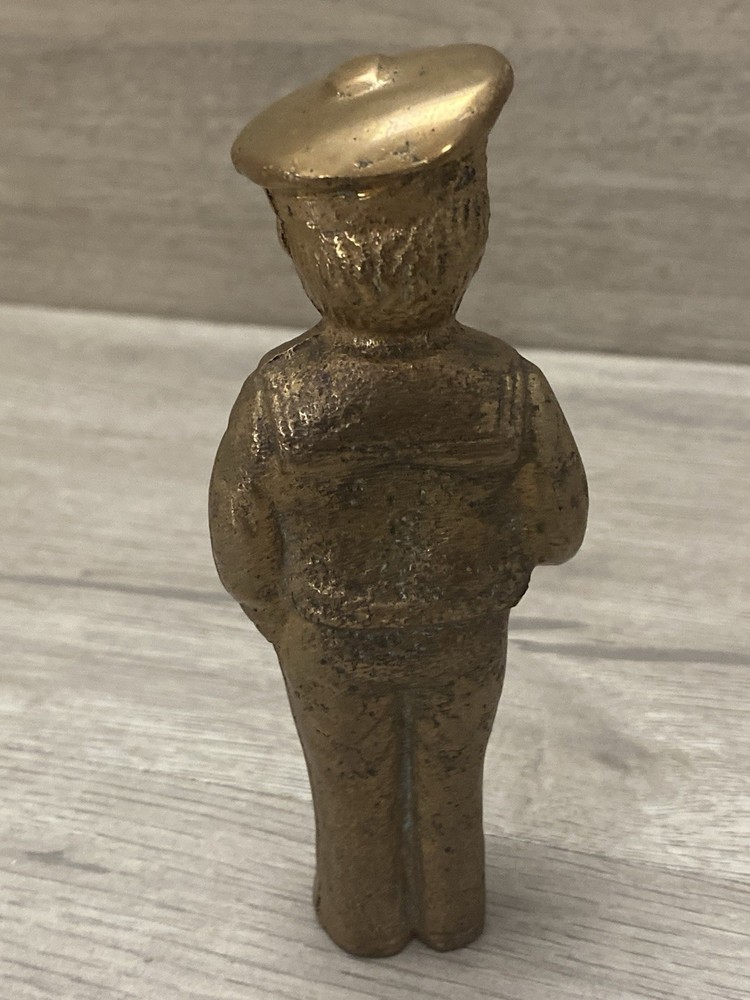 Solid Brass Sailor Boy Figure Standing 5”