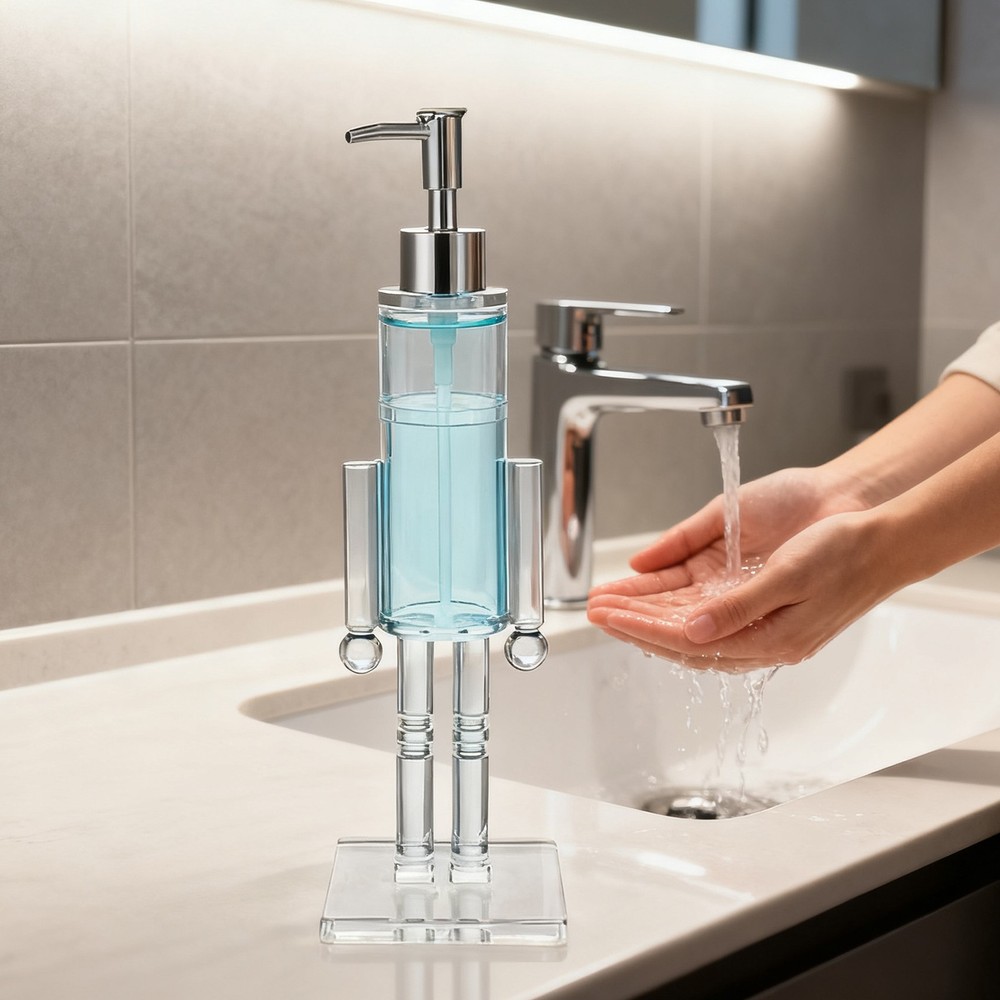 Nutcracker Soap Dispenser, Decorative Refillable Christmas Hand Soap Bottle