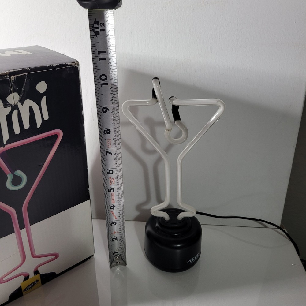 Lite FX Martini Neon Light Approx 10" Tall - Real Neon