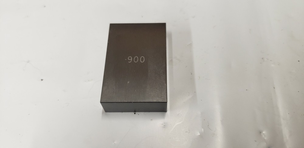 .900" Rectangle Steel Gage Block.