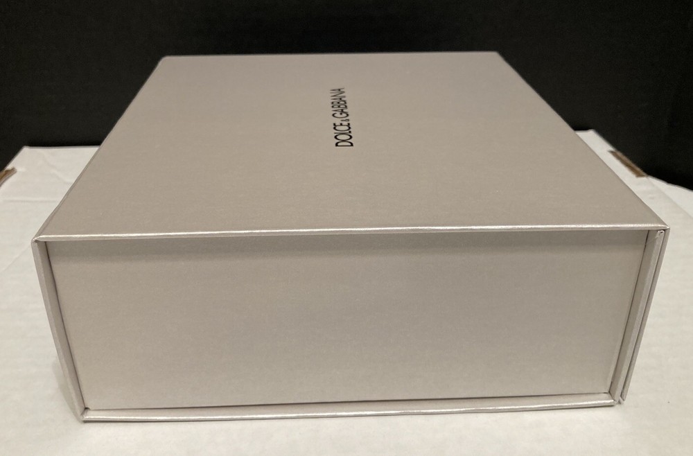 DOLCE & GABBANA Silver Gift/Storage Box Tissue Paper NEW