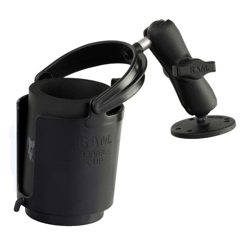 RAM-B-132U RAM Level Cup 16oz Drink Holder with Drill-Do...