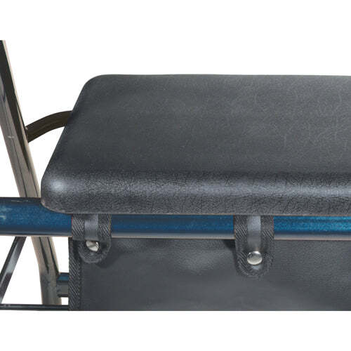 Rollator 4-Wheel with Pouch & Padded Seat Black - Drive