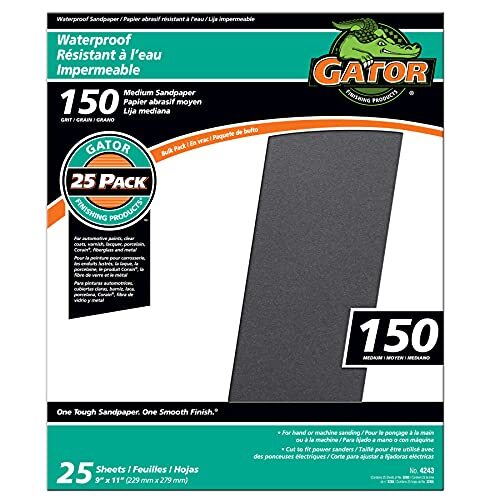 ALI INDUSTRIES 4243 9" x 11" Waterproof Sanding Sheets