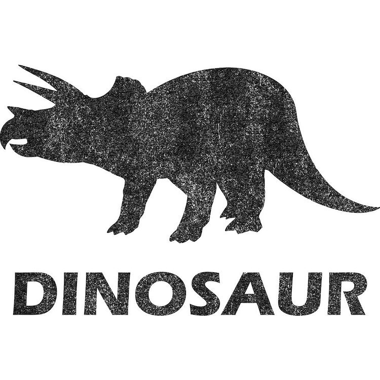 CafePress Vintage Dinosaur 10" Wall Clock (685085401)