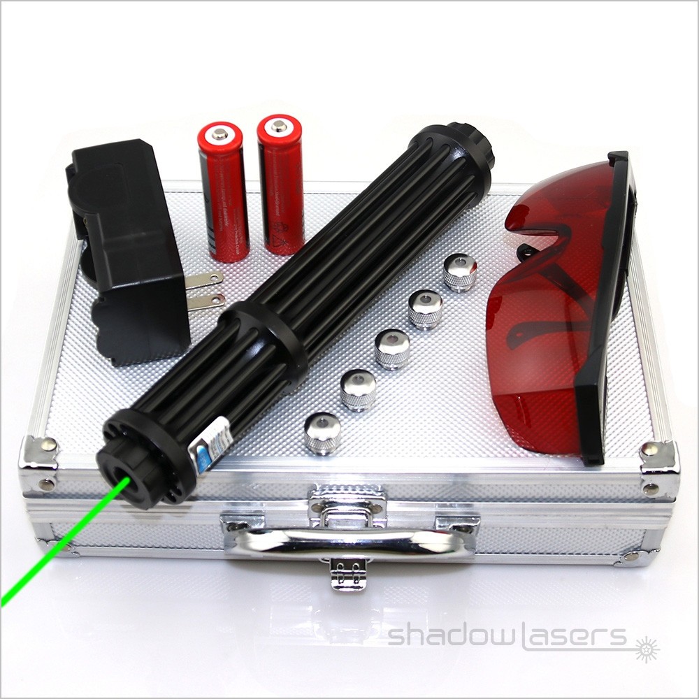 LMX3G-M GR Laser Pointer Adjustable Focus 520nm Visible Beam Light Laser+Case