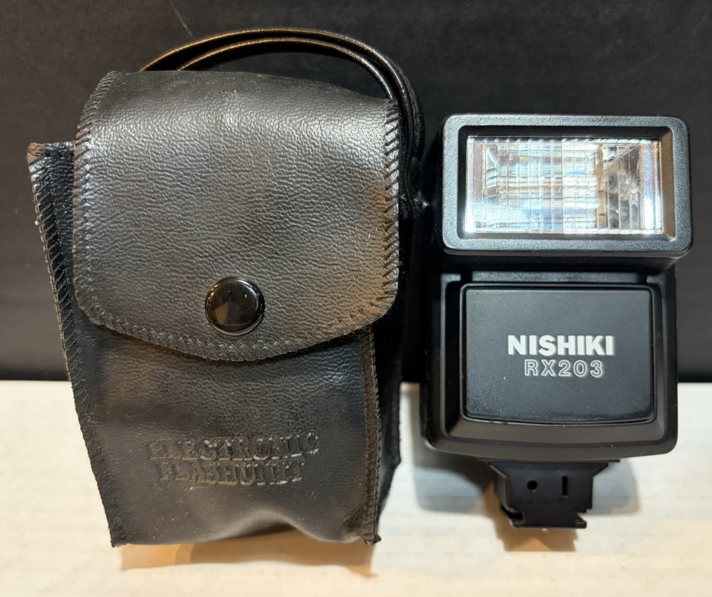 Vintage Nishiki RX203 Flash 35mm Camera Accessory Tested