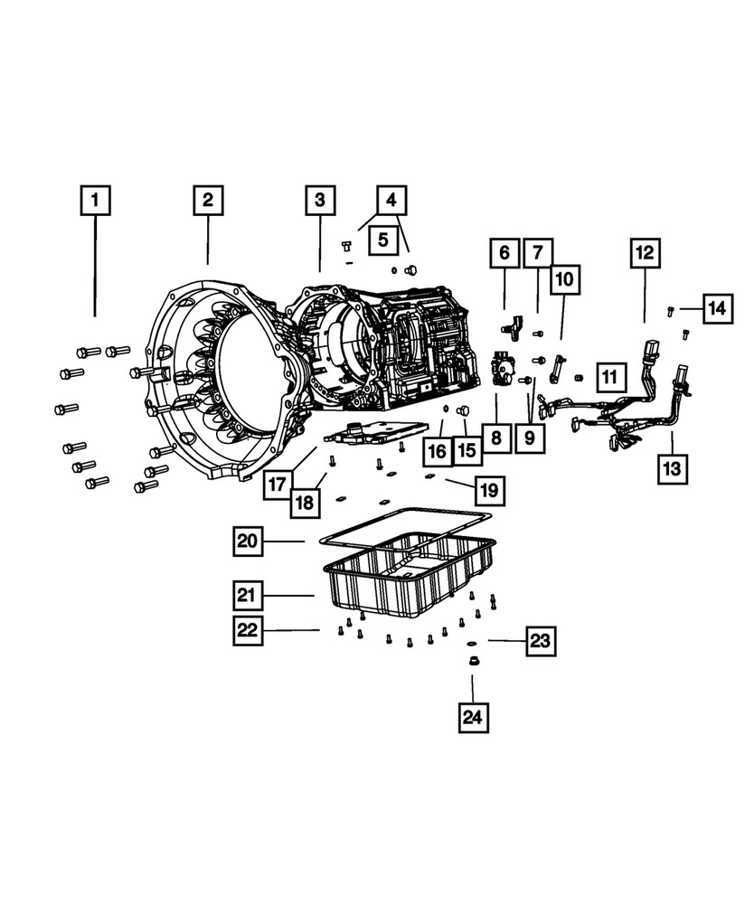 Genuine Mopar Wiring Harness 68020010AB