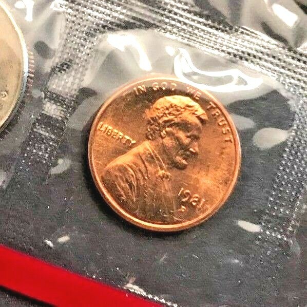 1981  D Lincoln Cent  In Mint Cello