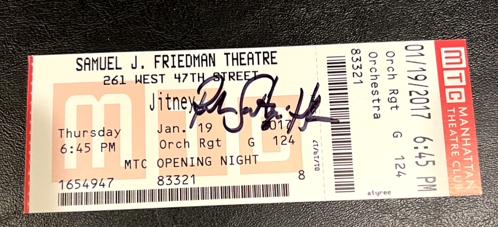 August Wilsons Jitney Signed Playbill OPENING NIGHT w/ SIGNED TICKET
