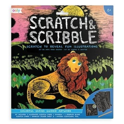 Scratch & Scribble - Colorful Safari BRAND NEW 1000000571