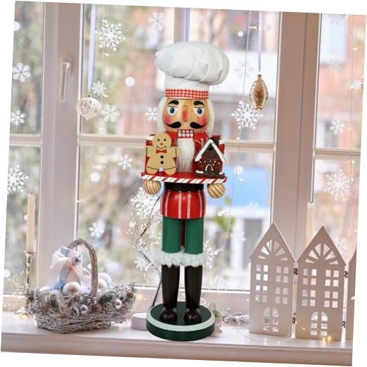 Gingerbread Nutcracker Wooden Baking Nutcracker Chef Christmas Chef Nutcracker