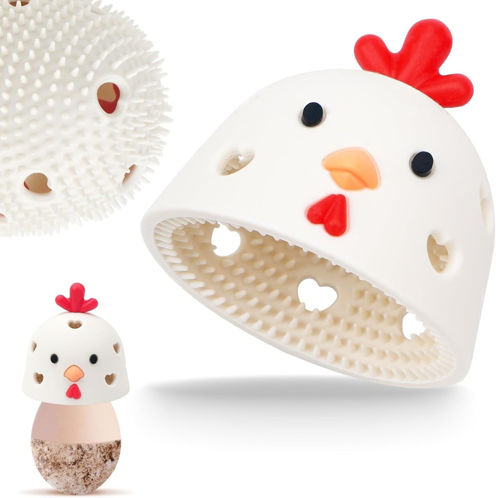 Egg Brush Cleaner, Egg Scrubber Tool for Fresh Eggs, Egg Washer Cleaner Scrubber