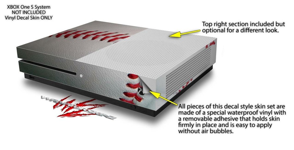 Skin XBOX One S Console Controller Baseball