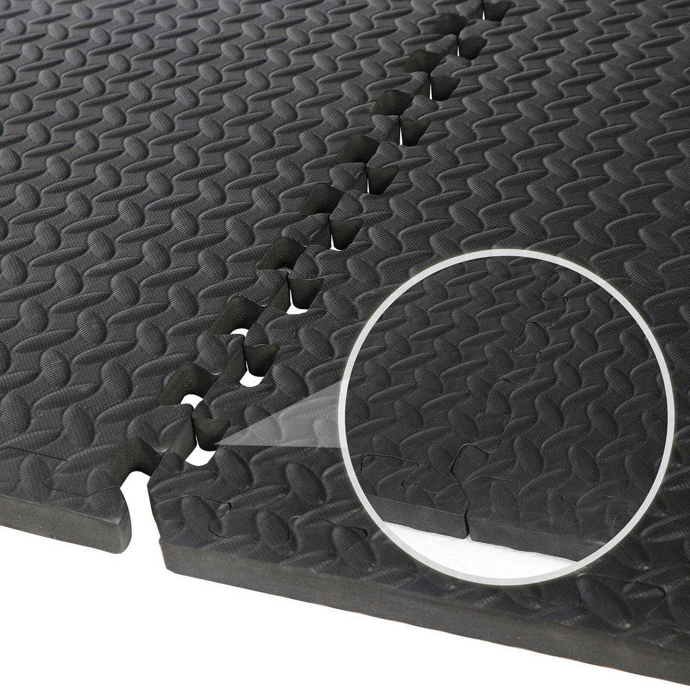 48X Puzzle Exercise Mat w/ EVA Foam For Exercise Gym Workout Interlocking Tiles