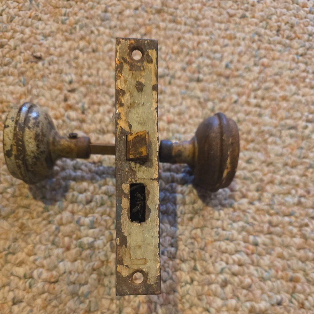 Vintage Door Knobs And Mechanism See Description