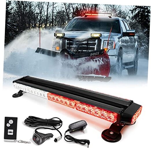 Wireless Remote Control 26'' LED Rooftop Double Side Emergency Hazard Strobe