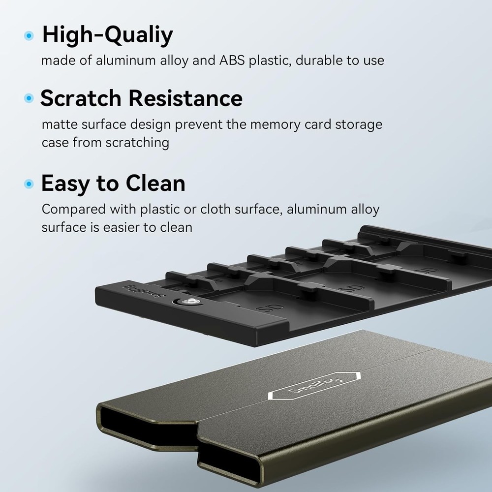 Durable Memory Card Storage Solution - 3 SD & 6 Micro SD Capacity, 2832B