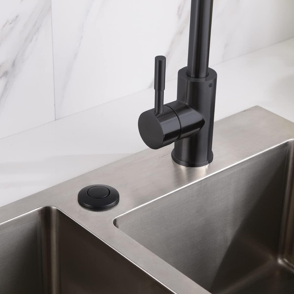 Sink Top Garbage Disposal Air Switch Kit, Matte Black