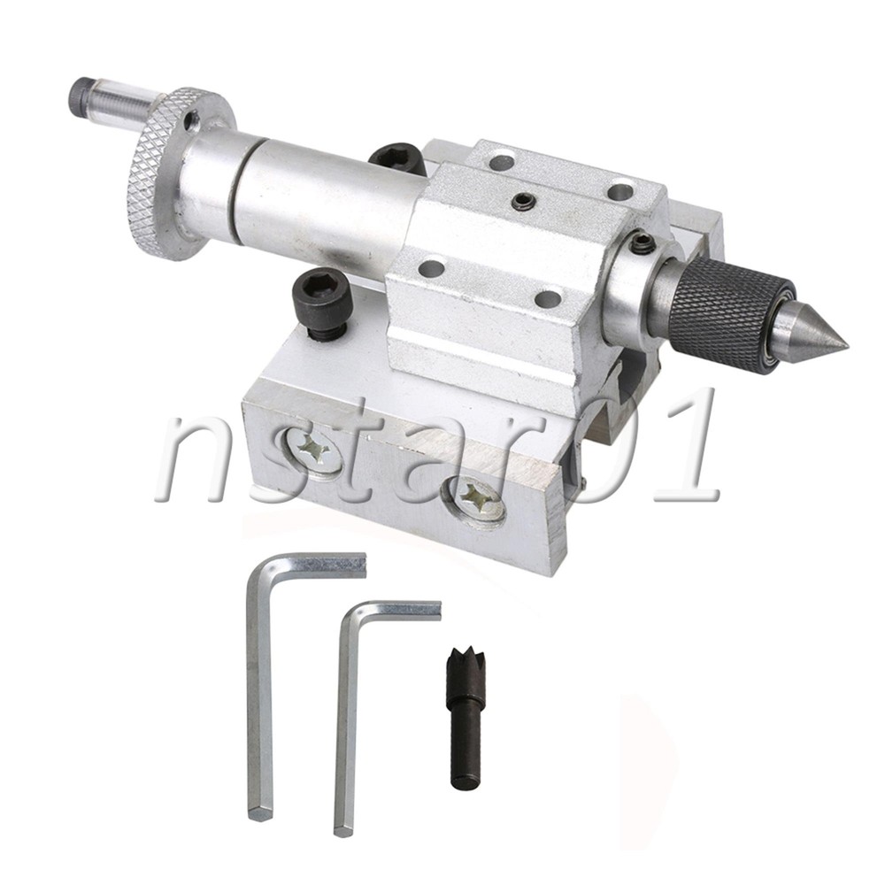 3x Lathe Machine Adjustable Tailstock Inrial Puncher Silver