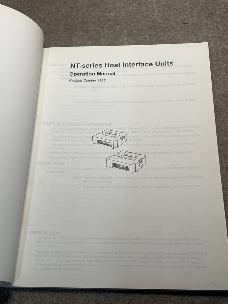 Omron Host Interface Units Operation Manual NT-series
