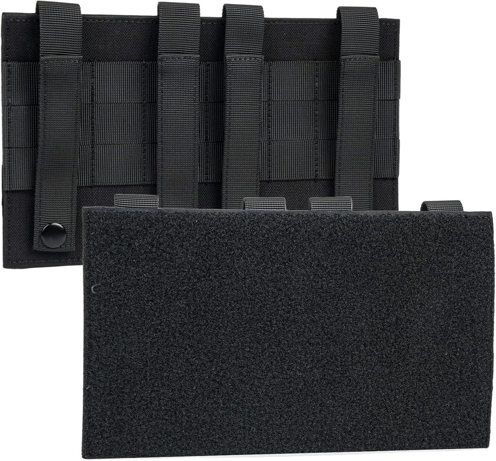 Molle Hook & Loop Panel, 10"X6" Molle Patch Panel for Tactical Vests & Backpacks