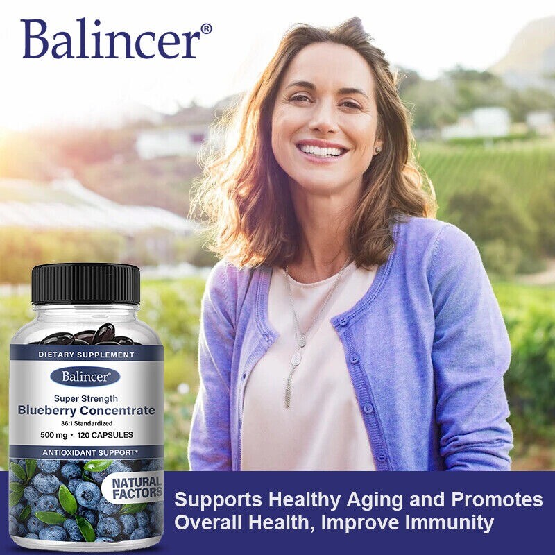 120 Capsule Extra Strong Blueberry Concentrate 36:1 enhances Visual Function