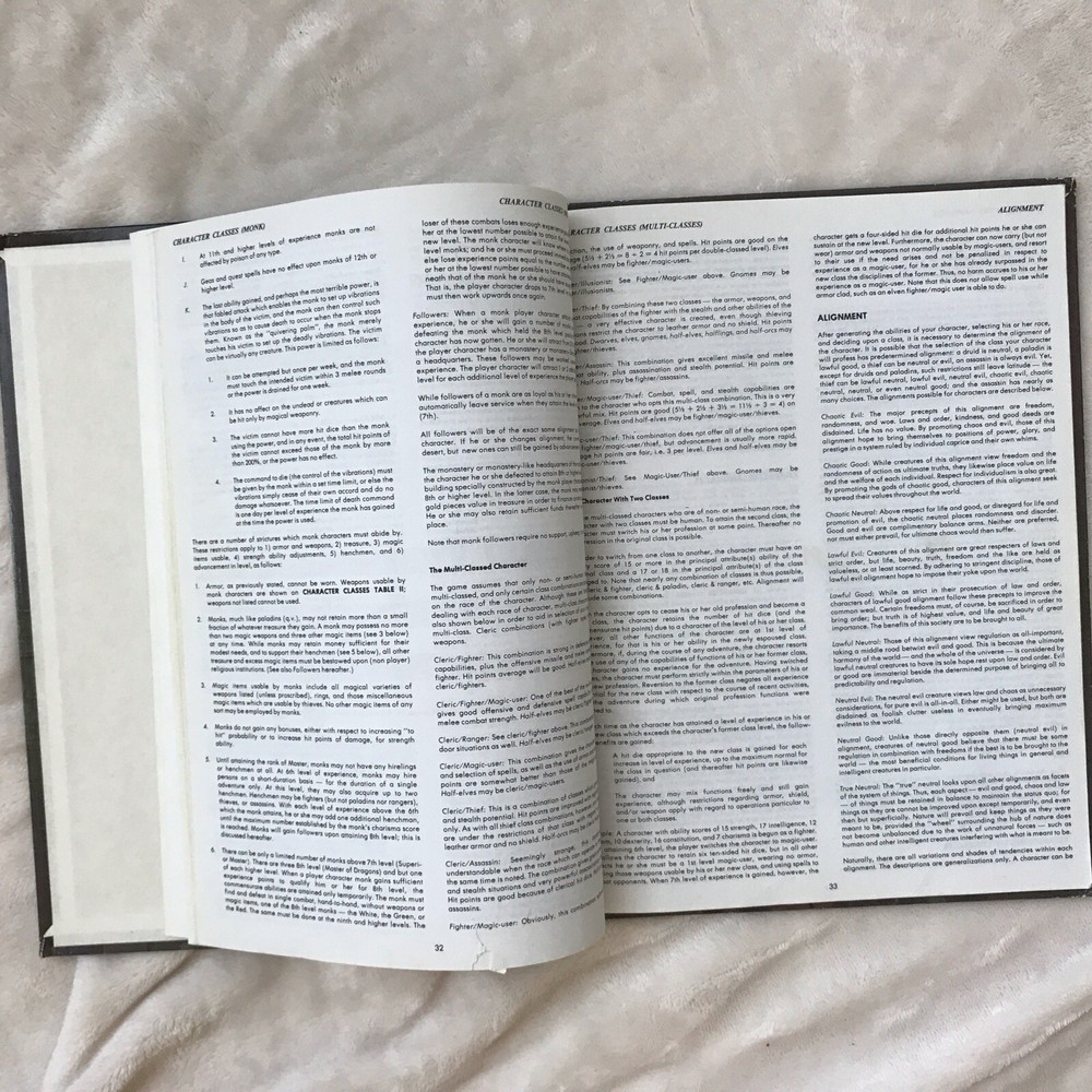 Dungeons & Dragons Players Handbook AD&D 1978 😎🔥👍 🐉