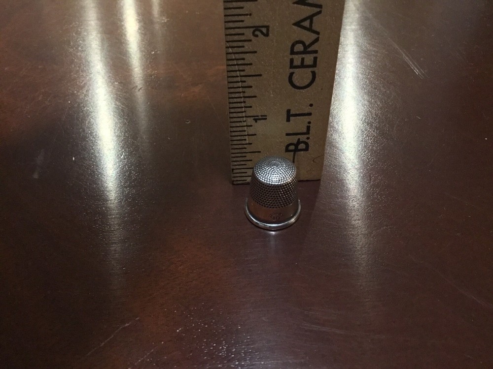 Vintage Sterling Silver Thimble Size #10