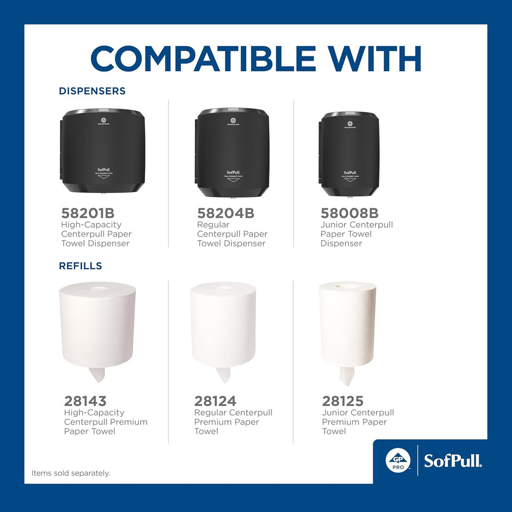 Sofpull Centerpull Junior Paper Towel Dispenser Starter Kit by GP PRO, 58009B, 1