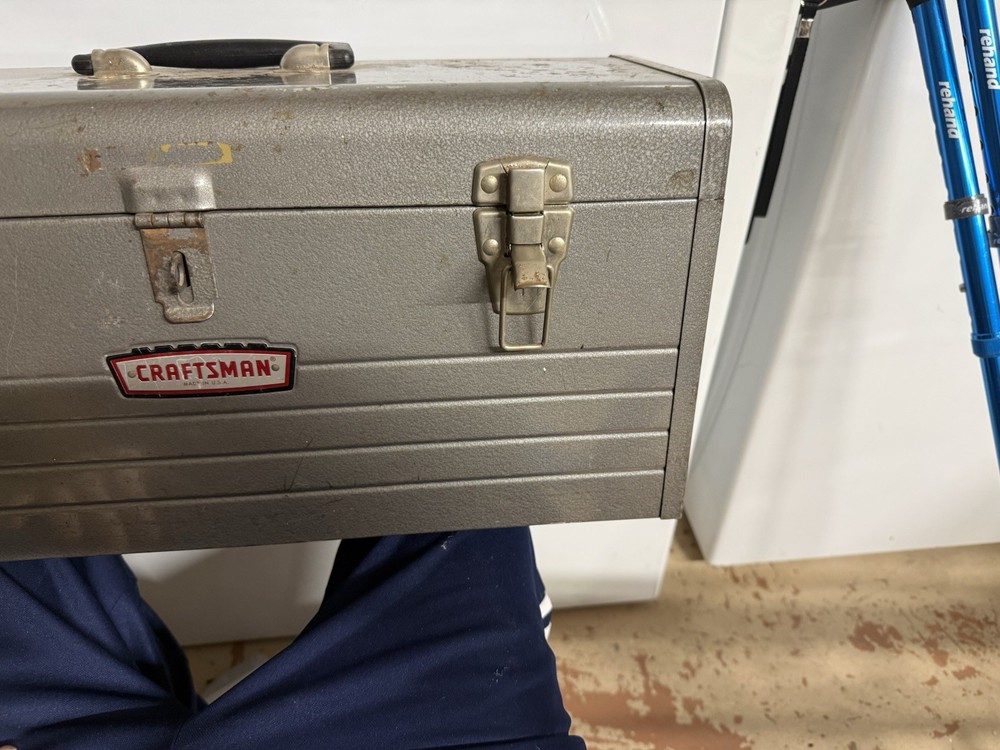 Vintage Craftsman Metal Toolbox