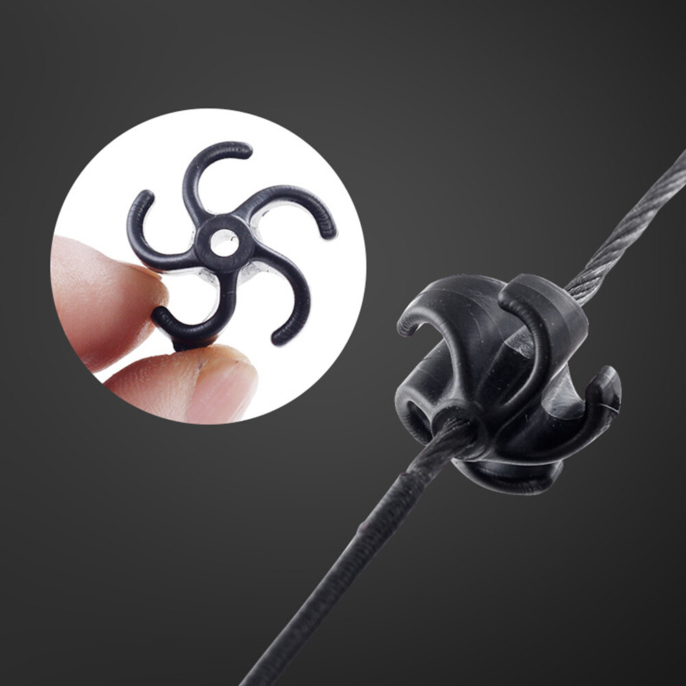 4pcs Archery BowString Stabilizer Silencer Damper Rubber Shock Absorption