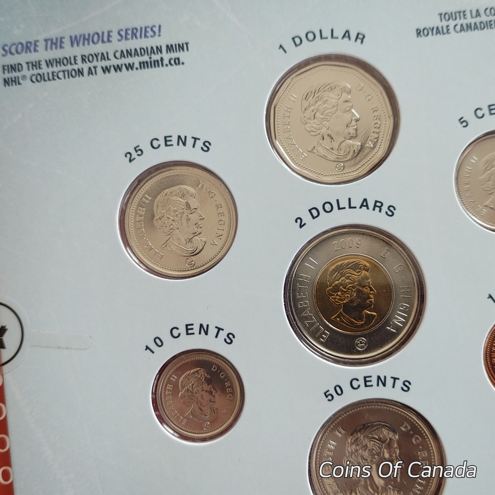 2009 Canada Coin Set - Vancouver Canucks Dollar - Special Edition #coinsofcanada