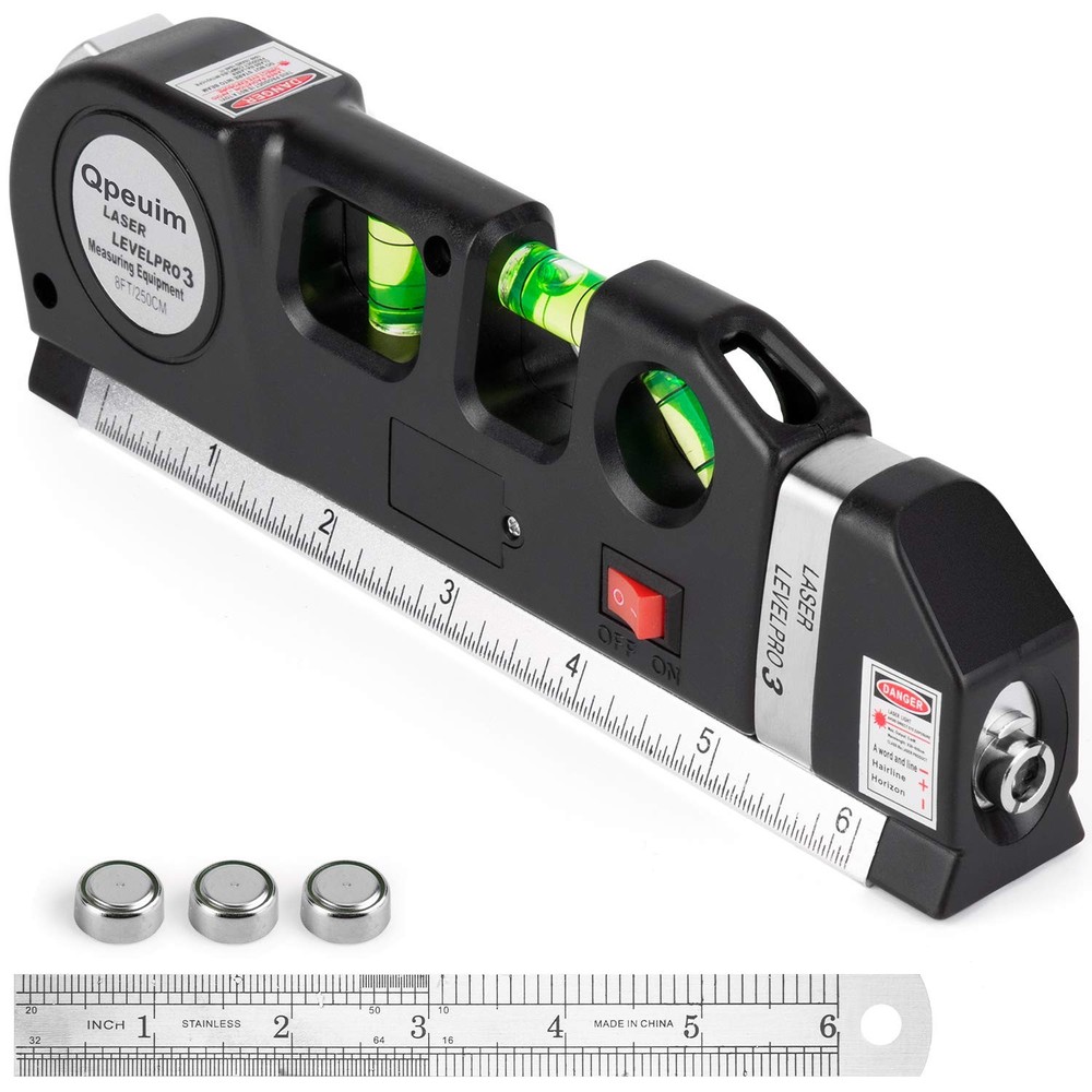 Laser Level Tool, Multipurpose Kit Standard Cross Line Red