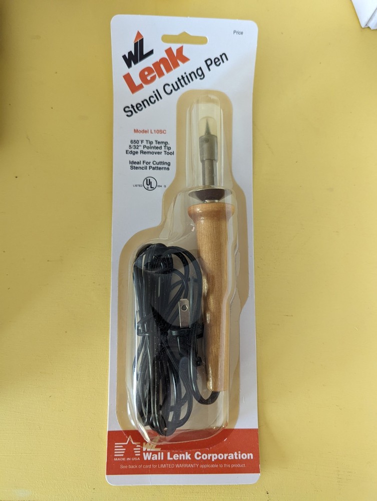 Lenk Stencil Cutting Pen - in sealed packaging