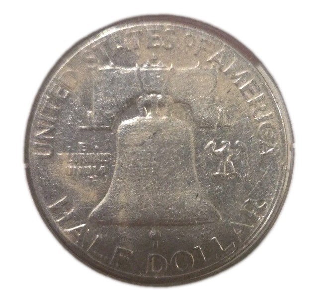 1961 - D Franklin Half Dollar – 90% Silver – Circulated