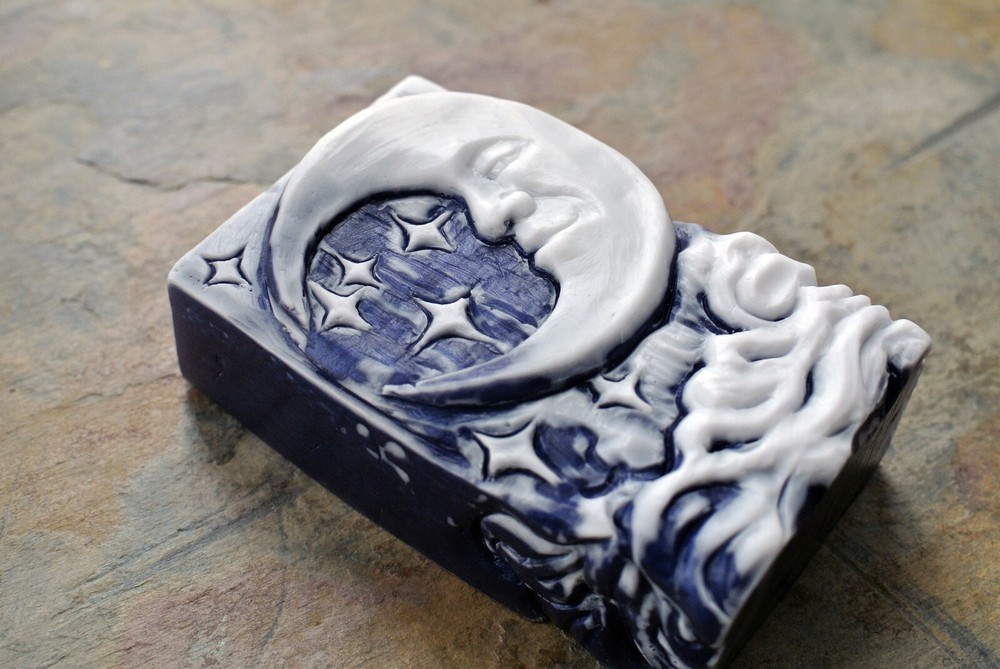 MOON SILICONE MOLD for soap making and other crafts